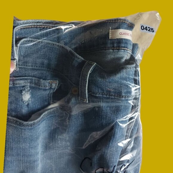 Levis Classic Straight Mid-Rise Blue Denim Jeans Womens Size 8 - Picture 10 of 11